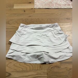 Elegant White Layered Skorts